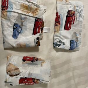 Pottery Barn Kids Disney Cars Organic Cotton Toddler Sheet Set